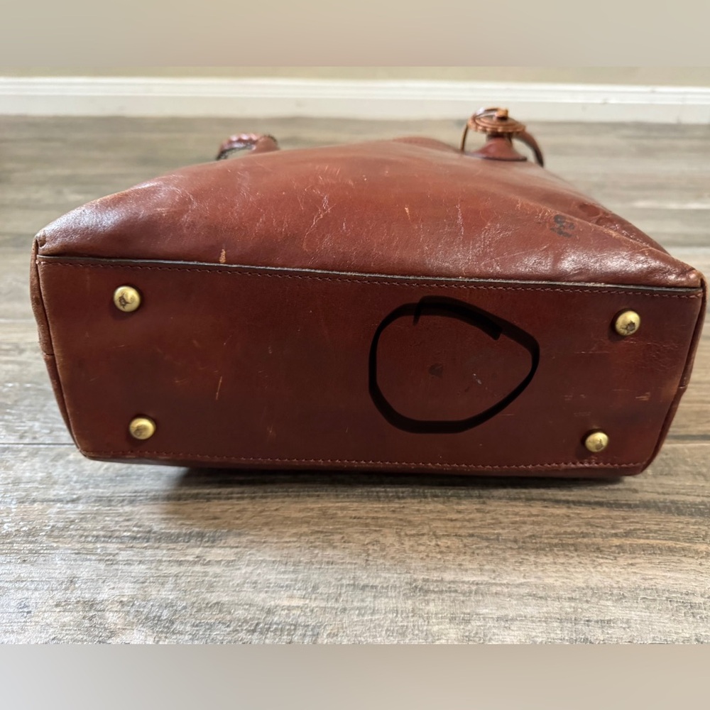 Patricia Nash Brown Leather Tote Bag - Picture 10 of 11